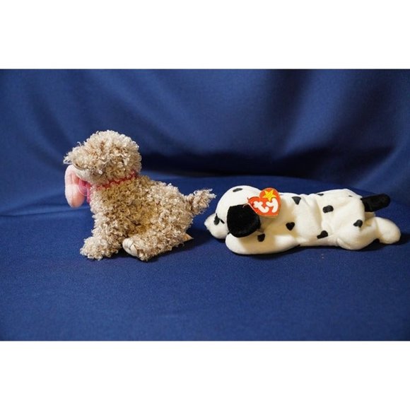 TY Beanie Babies Dotty the‎ Dalmation and Snookums the Dog -No Issues - Picture 2 of 7